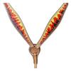 HILASON Western Horse Leather Breast Collar Flame | for Horses
