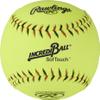 Rawlings | Incredi-Ball Yellow Softstitch Softballs | 11" & 12" Options | Cloth & Synthetic Leather Cover Options | 12 Count view 1