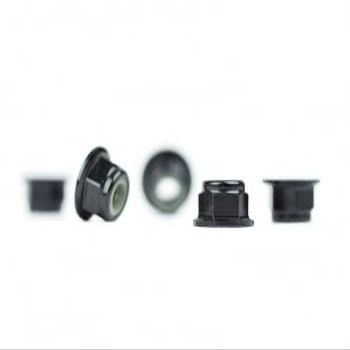 Avid RC AVN-M4F-AL-BLK - Aluminum M4 Flanged Locknut, Black (5)
