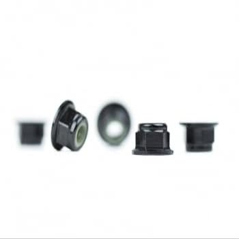 Avid RC AVN-M4F-AL-BLK - Aluminum M4 Flanged Locknut, Black (5)