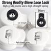 Jomeya Glove Locks, Lace Locks for Baseball Glove 8 Pack, No More Knots Required, Universal Fit for Baseball and Softball Gloves (Pink-Yellow) view 3