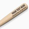 Custom Engraved Baseball Bat view 1