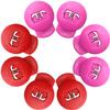 Jomeya Glove Locks, Lace Locks for Baseball Glove 8 Pack, No More Knots Required, Universal Fit for Baseball and Softball Gloves (Red-Pink) view 1