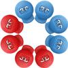 Glove Locks, Lace Locks for Baseball Glove 8 Pack, No More Knots Required, Universal Fit for Baseball and Softball Gloves (Sky Blue-Red) view 1