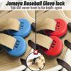 Glove Locks, Lace Locks for Baseball Glove 8 Pack, No More Knots Required, Universal Fit for Baseball and Softball Gloves (Sky Blue-Red) view 2