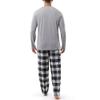IZOD Men's Jersey Henley and Flannel Pant Set, Grey Heather, XX-Large view 2
