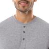 IZOD Men's Jersey Henley and Flannel Pant Set, Grey Heather, XX-Large view 3