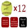 Rawlings | Incredi-Ball Yellow Softstitch Softballs | RIB11SS | 11" | 12 Count view 2