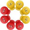 Jomeya Glove Locks, Lace Locks for Baseball Glove 8 Pack, No More Knots Required, Universal Fit for Baseball and Softball Gloves (Red-Yellow)