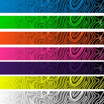 White Water Archery Laminated Topo Fade Color V2 Arrow Wraps 15 Pc Pack Choose Length Width Color (4" Length- .85" Width, Pink)
