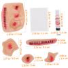 2pcs Scar Temporary Stickers Latex Fake Wounds Makeup Stickers Halloween 3d Apparel Prom Props view 2