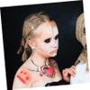 2pcs Scar Temporary Stickers Latex Fake Wounds Makeup Stickers Halloween 3d Apparel Prom Props view 3