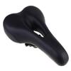 INOOMP 1pc Comfortable Breathable Bike Saddle Cushion for Mountain Biking Ergonomic Design Shock Absorption Compatible Black Color view 1