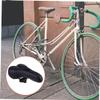 INOOMP 1pc Comfortable Breathable Bike Saddle Cushion for Mountain Biking Ergonomic Design Shock Absorption Compatible Black Color view 4