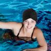 Sosoport Summer Swim Cap for Women Decorative Pleated Hair Protection Lightweight Flexible Adult Beach Hat view 2