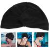 Sosoport Summer Swim Cap for Women Decorative Pleated Hair Protection Lightweight Flexible Adult Beach Hat view 3