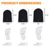 2 Pairs 3mm Neoprene Toe Warmers- L Size Toe Covers Toe Warmer Booties- Thermal Foot Toe Caps Socks for Cycling, Hiking, Running, Winter Outdoor Sports (Worn Inside Shoes) view 2