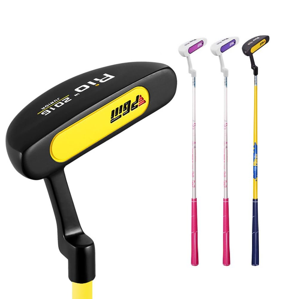 Junior School Outdoor Practice Golf Putters for Young - Learning Golf Club Putters with Carbon Shaft for Kids Golf Swing Putter (Age 3-5,Black&White)
