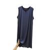 Men's Sleeveless Nightgowns, Mens Classic Modal Pajamas Ultra Soft Nightshirt Loose fit Nightdress L-3XL,High Gray,XL view 1