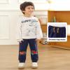 GFQLONG 3 Pack Baby Boy Drawstring Elastic Sweatpants,Toddler Cotton Dinosaur Active Jogger Pants with Pockets,Car&Dinosaur,5-6T view 4