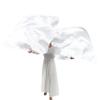 Wuchieal 51'' * 45'' rectangle Worship Flags, silk like Prophetic Worship Banner Praise Flags with Scalable Rods 1 pairs (White) view 2
