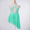 Alvivi Kids Girls Cross Back Camisole Ballet Leotard Tutu Dress Ballerina Lyrical Modern Dance wear Dancing Costume Mint Green B 5-6 Years view 4