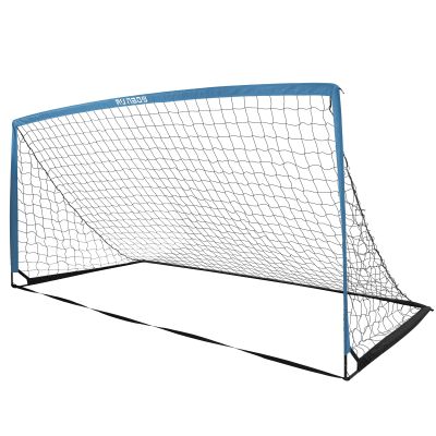 RUNBOW 11x5.5' 9x5' 6x4' FT Kids Soccer Goal with Carry Bag, Portable Folding Soccer Net for Backyard Training, Indoor/Outdoor Use for Youth and Adults (11x5.5FT, 1 Pack, Blue)