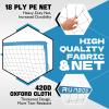 RUNBOW 11x5.5' 9x5' 6x4' FT Kids Soccer Goal with Carry Bag, Portable Folding Soccer Net for Backyard Training, Indoor/Outdoor Use for Youth and Adults (11x5.5FT, 1 Pack, Blue) view 3