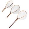 Riverruns Long Wooden Net Fly Fishing with Measuring Dots on Handle Soft Rubber Bag (Long Handle Wooden Net) view 3