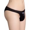 AGJGFM Men's Cut Out Low Rise Silky Briefs Shiny Glossy Stretchy See Through Panties Thongs Underwear view 3