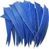 ZSHJGJR 50pcs 3" 4" 5 Shield Cut Archery Fletches Arrow Feathers Turkey Feather Right/Left Wing for DIY Hunting Arrows Accessories (Left Wing, Blue, 5 Inch) view 3