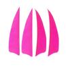 ZSHJGJR 50pcs 3" 4" 5 Shield Cut Archery Fletches Arrow Feathers Turkey Feather Right/Left Wing for DIY Hunting Arrows Accessories (Left Wing, Pink, 4 Inch) view 3