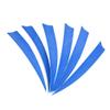 ZSHJGJR 50pcs 3" 4" 5 Shield Cut Archery Fletches Arrow Feathers Turkey Feather Right/Left Wing for DIY Hunting Arrows Accessories (Left Wing, Light Blue, 4 Inch) view 3