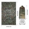 GRVCN Military Rain Poncho, Camouflage RainCoat Outdoor Waterproof Lightweight view 3