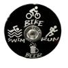 Triathlon Triathlete Race Multisport - Swim Bike Run Beer Bicycle Stem Top Cap (Black) view 1