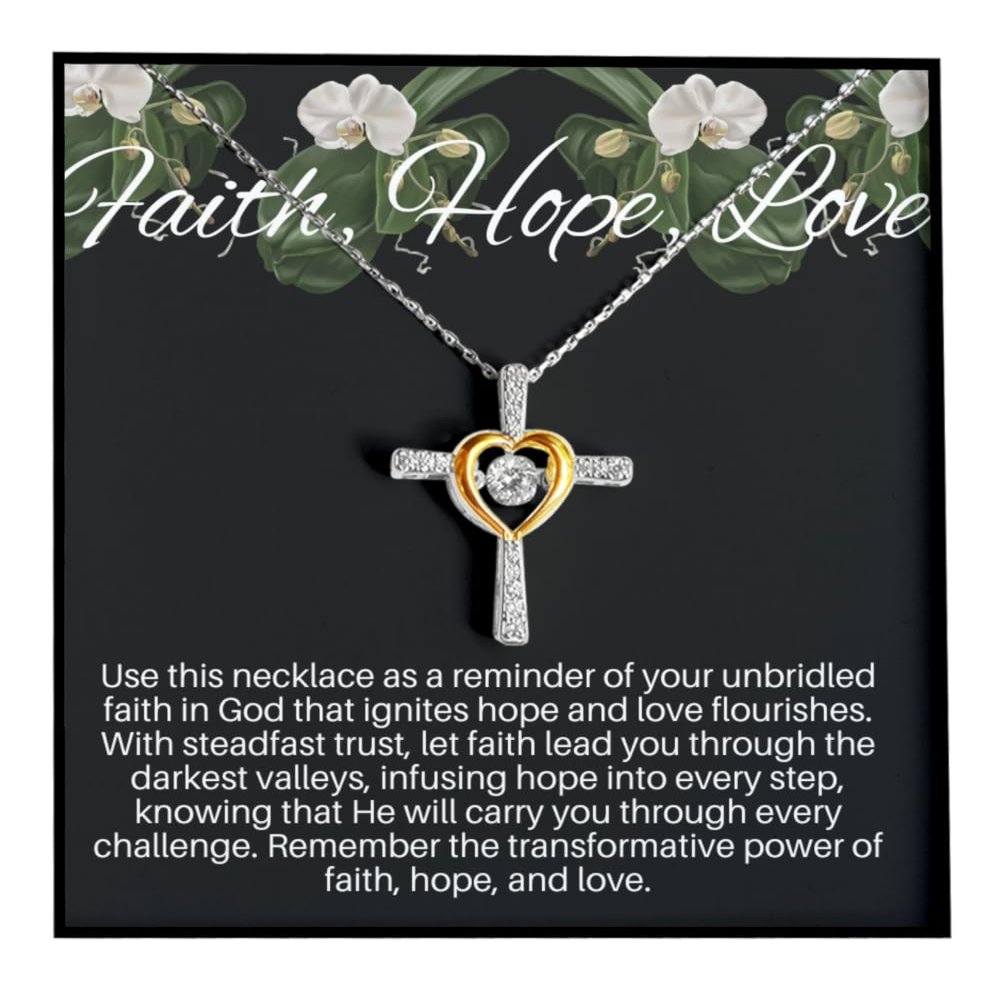 CrossDancingNecklace FaithHopeLoveNecklace-FaithNecklace-CrossNecklaceForHer-FaithGiftsJewelry