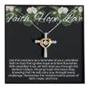 CrossDancingNecklace FaithHopeLoveNecklace-FaithNecklace-CrossNecklaceForHer-FaithGiftsJewelry view 1