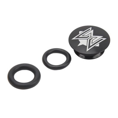 VBESTLIFE Crank Cover, Crankset Dust Cover Aluminum Alloy Crank Arm Dust with Rubber Ring for Mountain Road Black