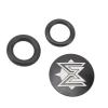 VBESTLIFE Crank Cover, Crankset Dust Cover Aluminum Alloy Crank Arm Dust with Rubber Ring for Mountain Road Black view 4
