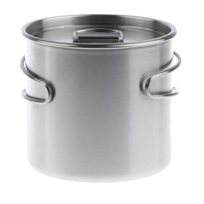 500ml Stainless Steel Travel Camping Folding Handle Cup/Pot With Scale Marks