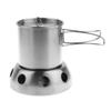 500ml Stainless Steel Travel Camping Folding Handle Cup/Pot With Scale Marks view 2