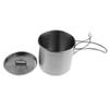 500ml Stainless Steel Travel Camping Folding Handle Cup/Pot With Scale Marks view 4