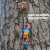 JPSDOWS Climbing Statue Dwarfs Sculpture Art Dwarf Ornament Garden Fairy Rope Climbing Dwarf Climbing Tree Statue Tree Sculpture Outdoor Yard Art Dwarf view 2