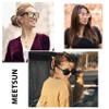 MEETSUN Polarized Sunglasses for Women Men Trendy Classic Retro Designer Style Fashion UV400 Protection 3 PACK Black Lens Rose Gold Pink Mirrored view 3