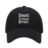 Baseball Cap Men Best Police Ever Embroidered Washed Cotton Dad Hat Baseball Caps (Black,7 5/8) view 1