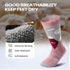 OutdoorMaster Merino Wool Ski Socks for Kids, Boys & Girls, Thermal Winter Warm Snowboarding Socks for Cold Weather view 4