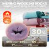OutdoorMaster Merino Wool Ski Socks for Kids, Boys & Girls, Thermal Winter Warm Snowboarding Socks for Cold Weather view 3