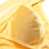 Men's Sexy U Convex Pouch Underwear Solid Color Breathable Silky Trunks Quick Dry Stretch Low Rise Bikini (Yellow 3PC,3X-Large) view 3
