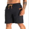 APTRO 2 in 1 Men's Swim Trunks 9" with Zipper Pockets Bathing Suit Built-in Board Shorts Swimwear Long Shorts Multicolor M view 2