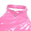 ACSUSS Sexy Womens Bodycon Mini Dresses with Metal Clips Sleeveless Latex Tank Dresses Rave Party Costume Pink C 4X-Large view 3